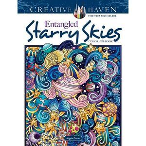 Creative Haven Entangled Starry Skies Coloring Book -- Angela Porter